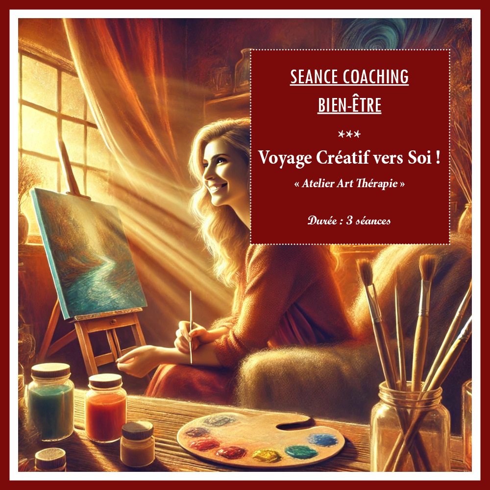 SEANCE COACHING ART THERAPIE - ATELIER VOYAGE CREATIF VERS SOI - Couverture 1